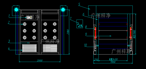 快速卷簾門(mén)風(fēng)淋室 快速卷簾門(mén)風(fēng)淋室